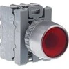 Spamel padengtas mygtukas 1 apsisukimas raudonas 230 V AC LED SP22-KLC-01-230-LED-AC