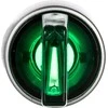 Spamel Jungiklis 3 -pusė žalia 2Z apšviesta 230V AC nikelio žiedas (ST22- P3L.Z- 20- LED\ 230AC)