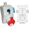 Spamel Montavimo rinkinys su lizdu 32A 5P + 2x2P + Z 0-1 raudona (ZI05R442)