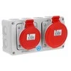 Spamel Skirstomoji skydinė 5x32A 5x16A INA=32A IP54 SB-002005-S0040-54