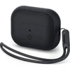 Spigen Silicone Fit Strap – dėklas skirtas Apple AirPods Pro 1 / 2 (Juodas)
