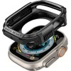 Dėklas „Spigen Rugged Armor“, juodas - Apple Watch Ultra 2/Ultra 49mm