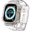 „Spigen Rugged Armor Pro“ dėklas – apyrankė su dėklu, skirta „Apple Watch Ultra“ 49 mm (skaidrus)