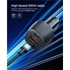 Spigen Essential 113W automobilinis įkroviklis EV1133, juodas