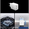 Įkroviklis Spigen Essential 47W Wall Charger EE472EU, baltas
