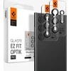 Samsung Galaxy S24 Ultra Spigen Optik. TR ”EZ FIT” kameros apsauga 2-pack juodos spalvos