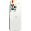 „Spigen Glass tR EZ Fit Optik Pro“ 2 vnt., titano spalvos, baltas - iPhone 16/15 Pro/16/15 Pro Max