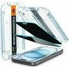 Apsauginis stiklas telefonui Apple iPhone 15 Spigen Glas.tr „EZ Fit” Privacy 2-pack