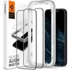 SPIGEN ALM GLASS FC 2-PACK IPHONE 13/13 PRO Juodas