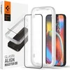 Apsauginis stiklas Spigen ALM GLASS FC Apple iPhone 13 / 13 Pro / 14 su juodos spalvos krašteliu