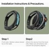 „Spigen Liquid Air“, matinis juodas - „Galaxy Watch 8 Classic“ (46 mm)