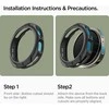 „Spigen Liquid Air“, matinis juodas - „Galaxy Watch 8“ (44 mm)