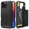 SPIGEN dėklas RUGGED ARMOR MAG, suderinamas su MagSafe, skirtas IPHONE 17 Pro Max, matinis juodas