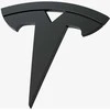 Spigen Tesla priekinės emblemos pilnas dangtelis, juodas - Tesla Model 3 2024