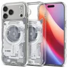 Dėklas „Spigen Ultra Hybrid MagSafe“, „Zero One“ baltos – „iPhone 17 Pro Max“