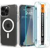 Dėklas Spigen Ultra Hybrid MagSafe, baltas + stiklas tR EZ Fit Pack - iPhone 16 Pro Max