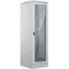 Spinta Alantec 42U 800x800, drzwi przednie szklane, drzwi tylne metalowe pełne, zamek, 4 belki nośne, cokół w zestawie, do samodzielnego montażu, spalva pilka, (SS-42U-800-800-03-S)