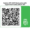 APC Easy Rack 800mm/42U/1100mm su stogu, šonine panele, ratukais, kojelėmis ir 4 laikikliais, be dugno, juodas | Schneider Electric