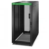 APC Easy Rack 600mm/24U/1200mm, su stogu, šonine panele, ratukais, kojelėmis ir 4 laikikliais, be dugno, juodas | Schneider Electric