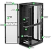 „Spinta APC NetShelter SX Gen2“ 42U, 600 mm pločio, perforuotos, padalintos durys, juodos