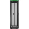 APC Easy Rack 600mm/42U/1000mm, su stogu, ratukais, kojelėmis ir 4 laikikliais, be šoninių panelių, juodas | Schneider Electric