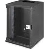 Spinta Digitus Rack 9 HE Wall Mounting unm. Pro Juodas