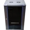 EXTRALINK 15U 600X600 ant sienos montuojama spintelė juodas