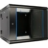EXTRALINK 6U 600X600 AZH sieninė spintelė sūpynės tipo juodas