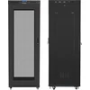 Lanberg grindų spintelė 19" 42U 800x800 juoda perforuotos durelėmis LCD