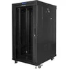 Lanberg grindų pastatoma rack spintelė 19" 22U 600x600 juoda stiklinės durys LCD V2