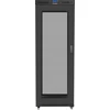 Lanberg grindų spintelė 19" 42U 800x800 juoda perforuotos durelėmis LCD