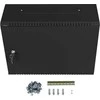 Lanberg | Rack spintelė 19" prie sienos montuojama 4U+3U/540x200 žemo profilio | WAF1-5203-04-00B | Juodas