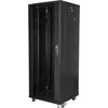 LANBERG FF01-6632-12B-kpl laisvai pastatomas stovas 19 išmontuotas plokščias paketas 32U/600x600mm juodas