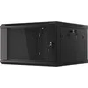 LANBERG WF01-6606-10B sieninis stovas 19 colių išmontuojamas plokščias paketas 6U/600x600mm juodas