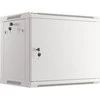 LANBERG sieninė spintelė 19 colių 9U 600x450 plieninės durys pilkas flat pack