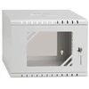 LEXI-Net 10" sieninis stelažas Basic 4U 292x300, stiklinės durys, be galinės sienelės, suvirintas, pilkas