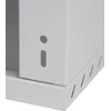LEXI-Net 19" sieninė spinta Basic 4U 520x450, stiklinės durelės, be nugarėlės, išlankstoma, pilka