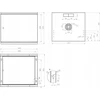 LEXI-Net 19" sieninė spinta Basic 9U 525x450, metalinės durelės, be nugarėlės, išlankstoma, juoda