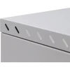 LEXI-Net 19" sieninė spinta Basic 4U 520x450, stiklinės durelės, be nugarėlės, išlankstoma, pilka
