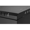 LEXI-Net 19" sieninė spinta Basic 9U 525x450, metalinės durelės, be nugarėlės, išlankstoma, juoda