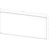 LEXI-Net universali spintelė Basic 300x300x140 mm, be nugaros, balta