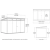 Spinta ogrodowa Keter Garden shed Cortina 11x7 pilka (29213212)