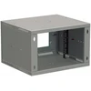 Solarix sulankstoma sieninė spinta SENSA LITE 9U 450mm, durelių stiklas, RAL 7035 SENSA-L-9U-545-11-G