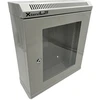 XtendLan 10" sieninė spinta 9U 350x140, keliamoji galia 50 kg, organinio stiklo durys, suvirintos, pilkos spalvos