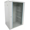 XtendLan 19" sieninė spintelė 18U 600x450, keliamoji galia 60 kg, stiklinės durys, virintos, pilkos spalvos