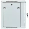 XtendLan 19" sieninė spintelė 12U 600x450, keliamoji galia 60 kg, stiklinės durys, virintos, pilkos spalvos