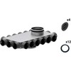 „SpiroFlex“ 18-12x75/200 izoliuota VENT CLEAR paskirstymo dėžutė Spiroflex SX-WS18X75/200SRPZ