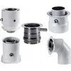 SpiroFlex 60/100-80/125 S adapteris su kondensatoriumi baltas TIESUS ADAPTERIS SU DALYTUVIU DUVAL