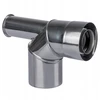 SpiroFlex 60/100 turbo dvigubos sienelės alkūnė (n) 90 su pagrindu