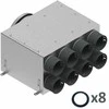 Spiroflex 8x75/200 dviejų eilių izoliuotų paskirstymo dėžių komplektas